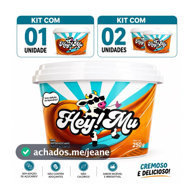 Hey Mu Doce de Leite Pote 250g Zero acucar