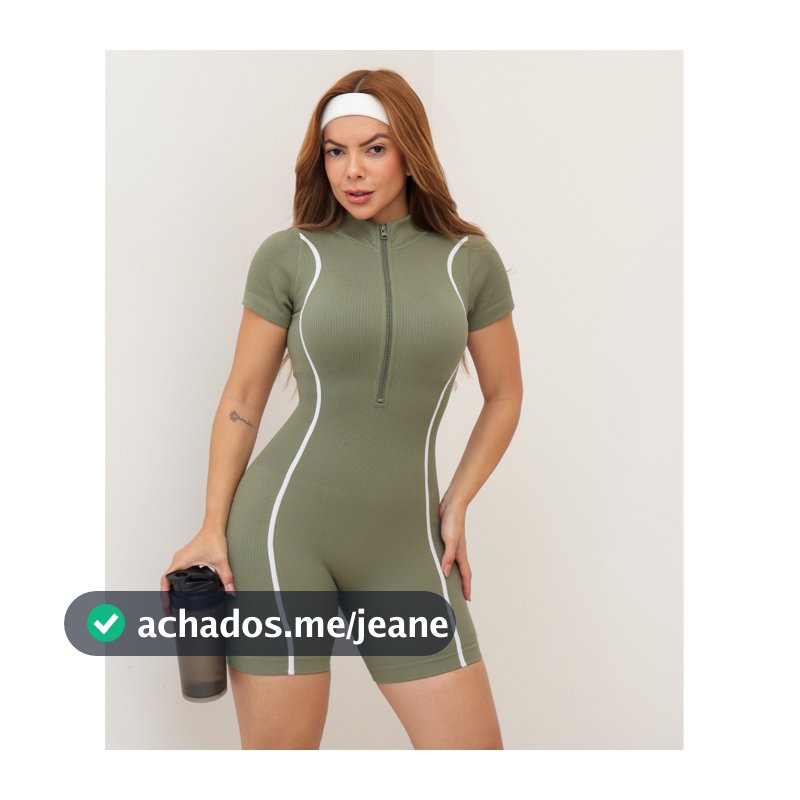 Macacão Feminino Fitness Esportivo Canelado Academia Yoga Poliamida Grossa 3RD SD1906