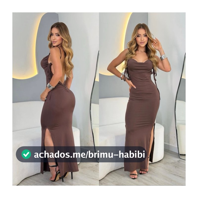 Vestido Costa Nua Empina Bumbum Com Fenda Nas Laterais Para Festa Formatura Natal Suplex Premium