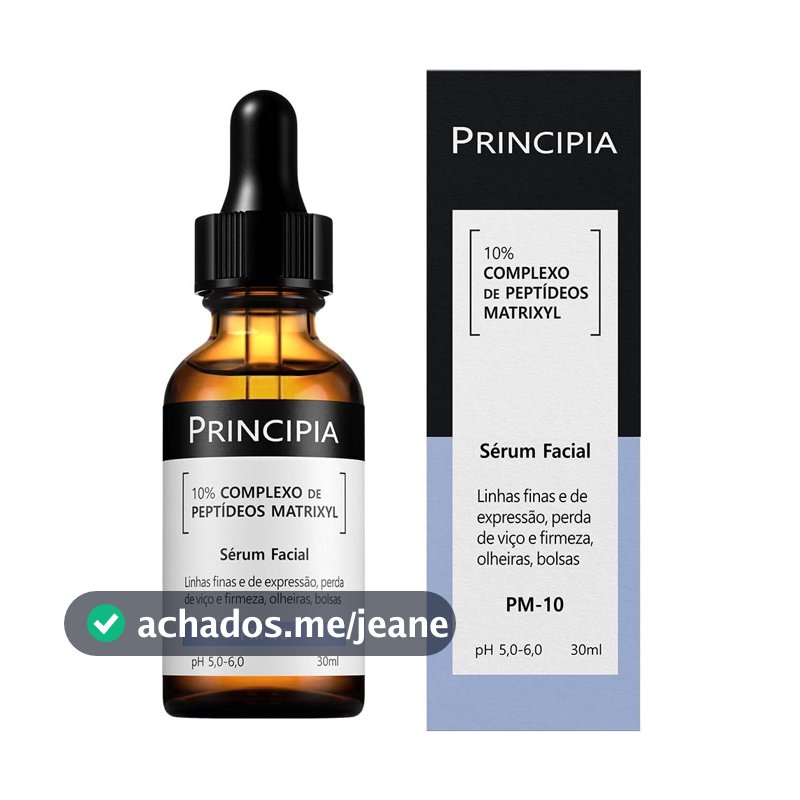 Sérum Antissinais Principia 10% Peptídeos Matrixyl- PM-10