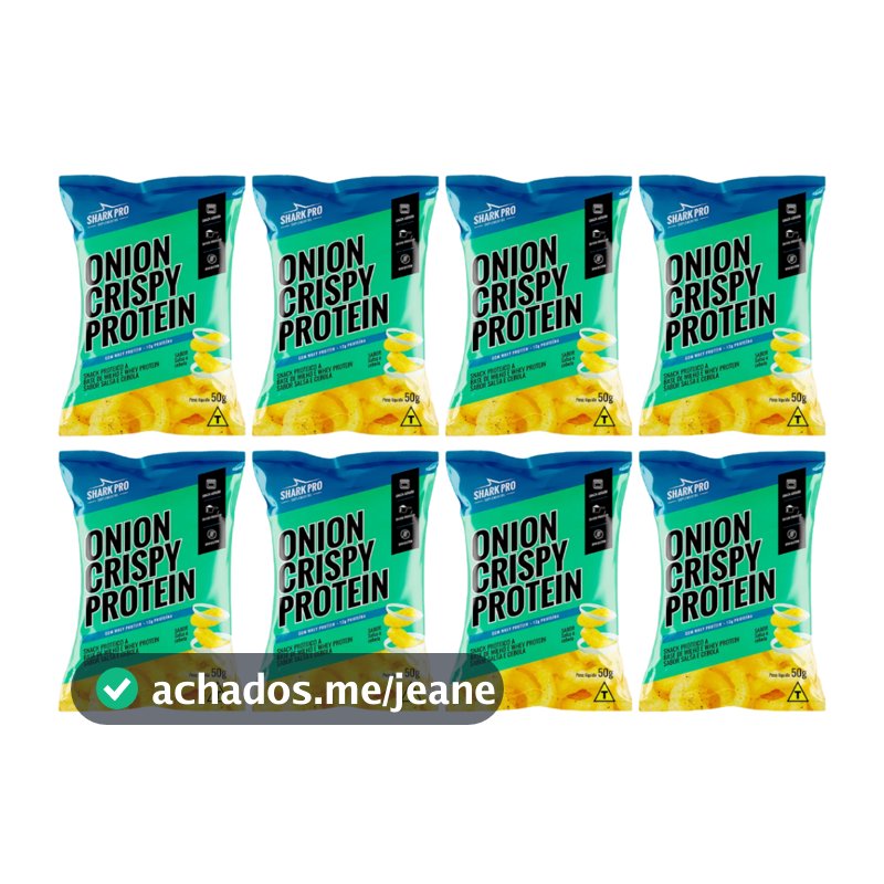 Kit 8x Salgadinhos Proteico SharkPro 50g Snack