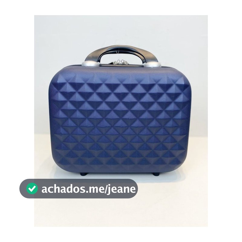 Frasqueira de viagem  Tamanho P  em fibra Abs necessaire  maleta de mão estruturada Medidas 31x34x15