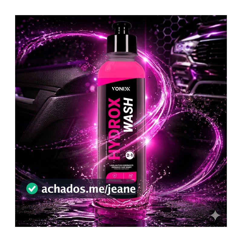 Hydrox Wash Vonixx Shampoo Lava Auto Automotivo Com Proteção 240ml
