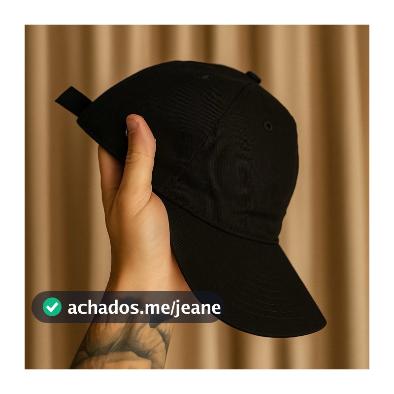 Boné gabardine aba curva bordado lateral