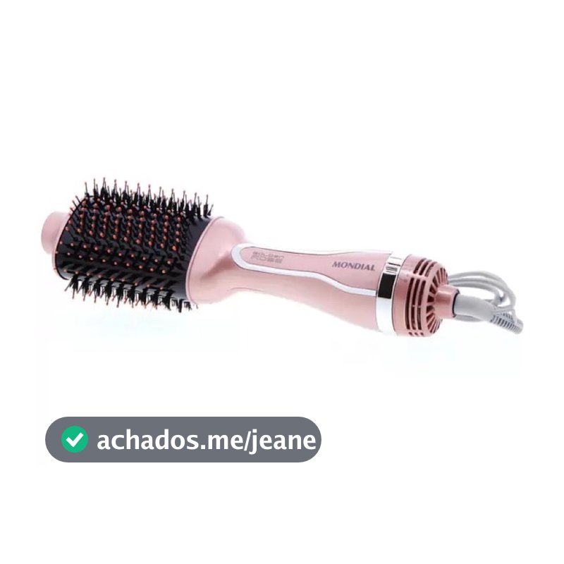 Escova Secadora Mondial 1200W Cerâmica 3 Velocidades Golden Rose ES-02 Turmalina