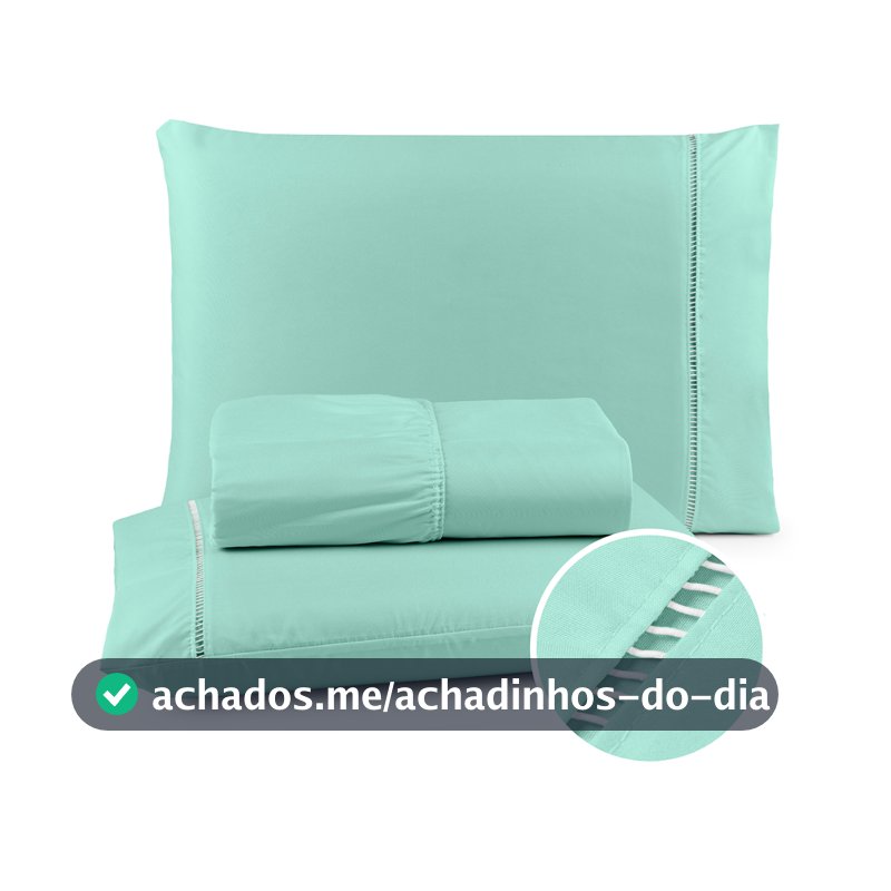 Kit Jogo Lençol 400 fios Micropercal - Lençol Solteiro Casal Queen e King  03 Peças Ponto Palito