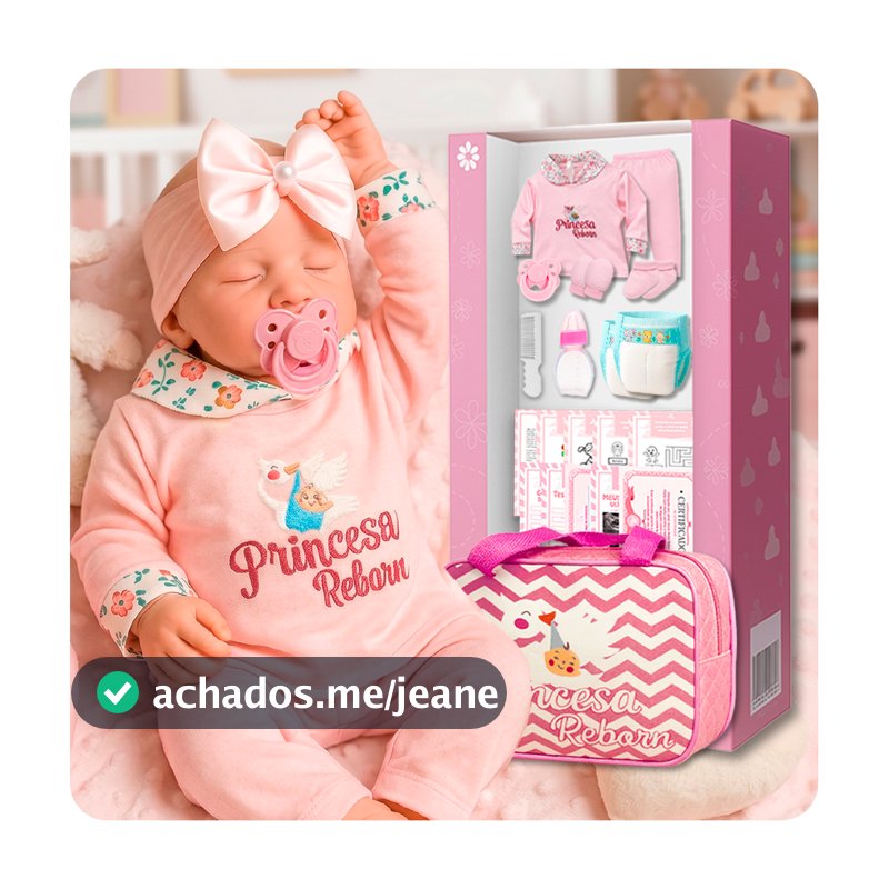 Boneca Reborn Recem Nascida Bebe Realista 100% Silicone Linda