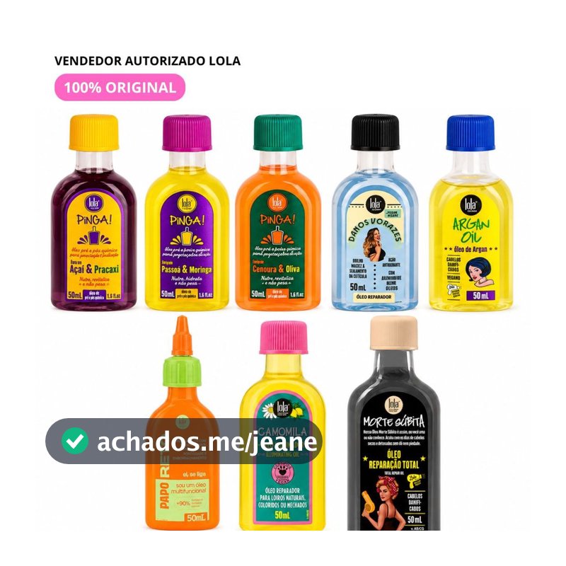 Monte Seu Kit Poderoso de Óleos Lola – Danos Vorazes, Xapadinha, Pinga e Argan!