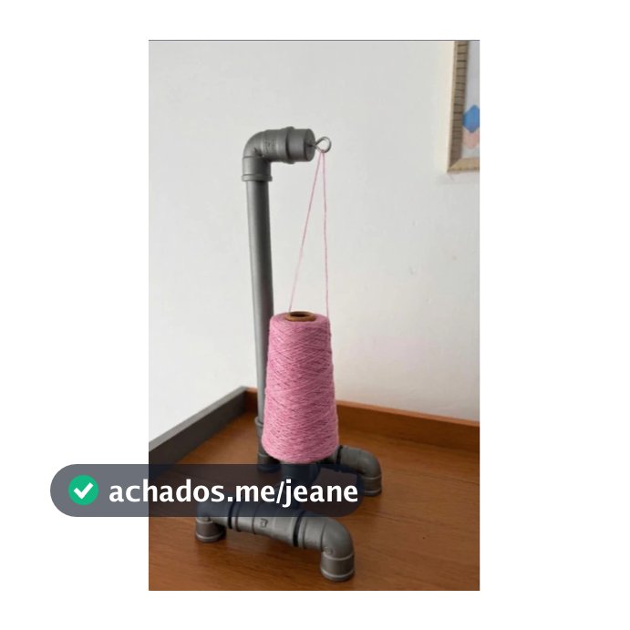 Suporte para Linha de Crochê em PVC | Organizador de Fios | Porta Cone | Artesanato