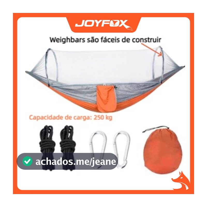 Rede De Dormir Mosquiteiro Automatica Descanso Nylon Camping