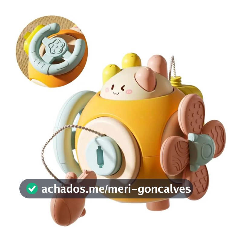 Brinquedo Sensorial Bebe Infantil Montessori Kidino Cubo De Atividades Educativo 6 Em 1