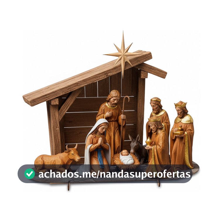 Presépio De Natal Manjedoura Decoração Enfeite Natalino Mdf