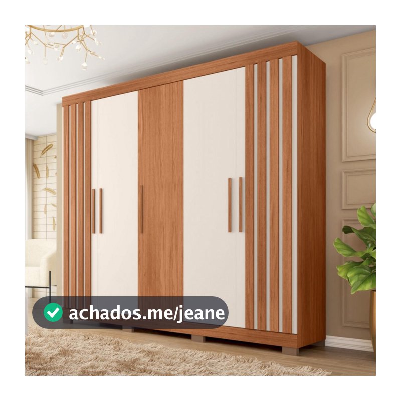 Guarda Roupa Casal Sophia 5 Portas 2 Gavetas