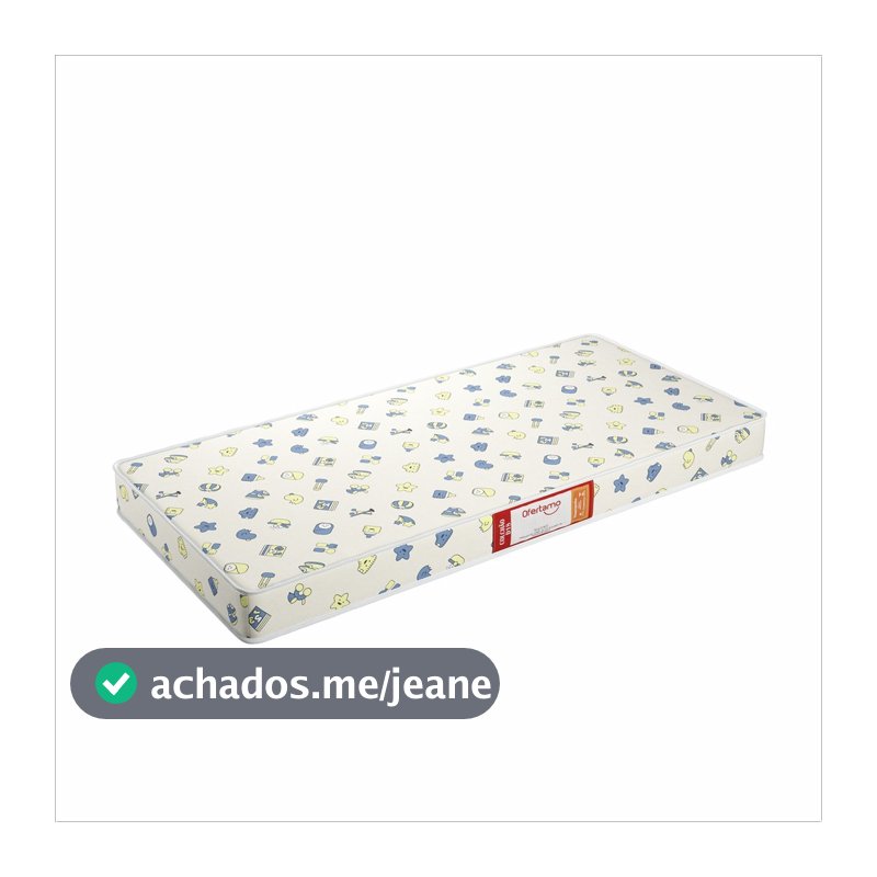 Colchão Baby para Berço D18 Impermeável 130x60x7cm Infantil Conforto e Proteção - Ofertamo