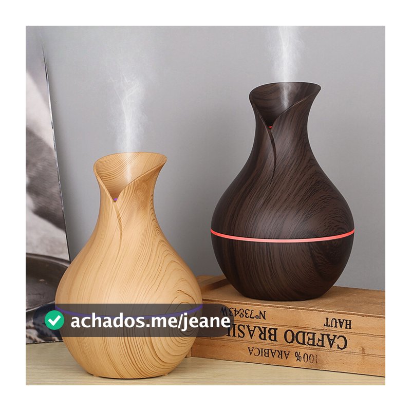 Umidificador de ar ultrassónico aromatizador difusor de ambiente USB led