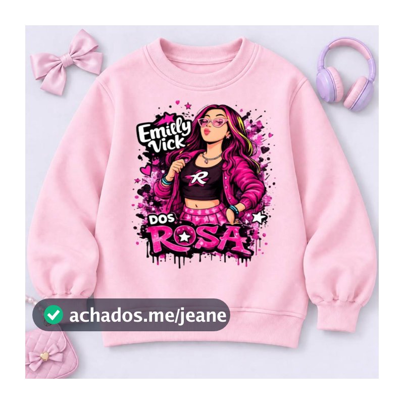 MOLETOM MODINHA FOFA DE MENINA SUPER QUENTINHO 2 AO 16