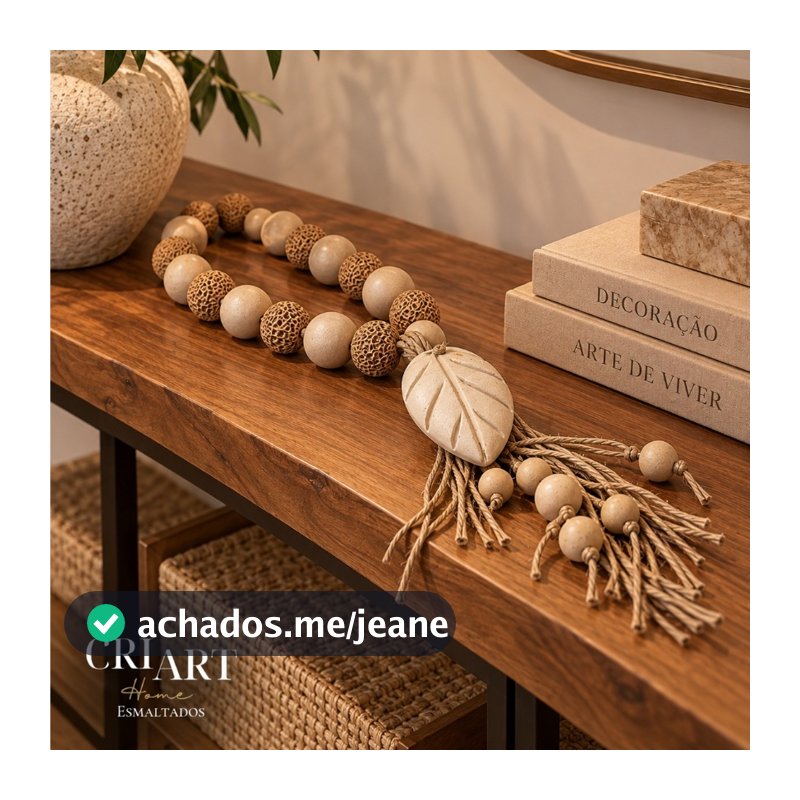 COLAR DE MESA DECORATIVO EM CERÂMICA ARTESANAL DA CRIART HOME ESMALTADOS