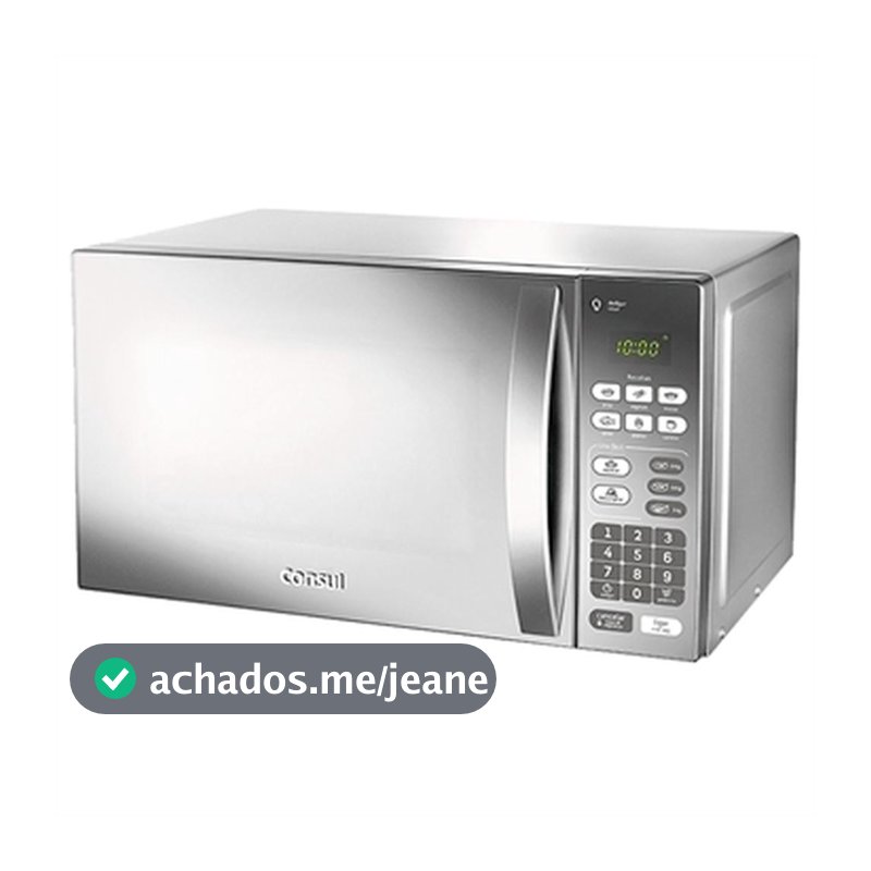 Micro-Ondas Consul 20 Litros CM020BF | Função Descongelar, Espelhado, Design Moderno, Cinza