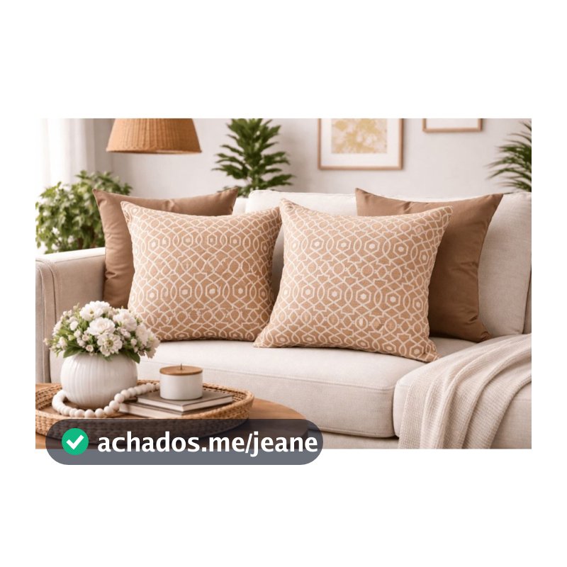 Kit Capas de Almofadas Decorativas  – Jacquard e Suede Estampadas + Lisas