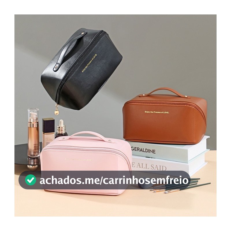 Necessaire Organizador Cosmético Maquiagem Feminino Para Viagem Em Alto Qualidade