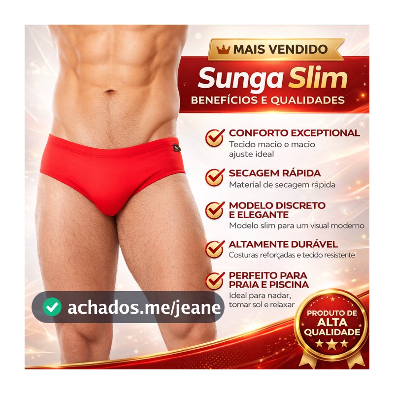 Sunga Fashion Power Slim Cores Diversas
