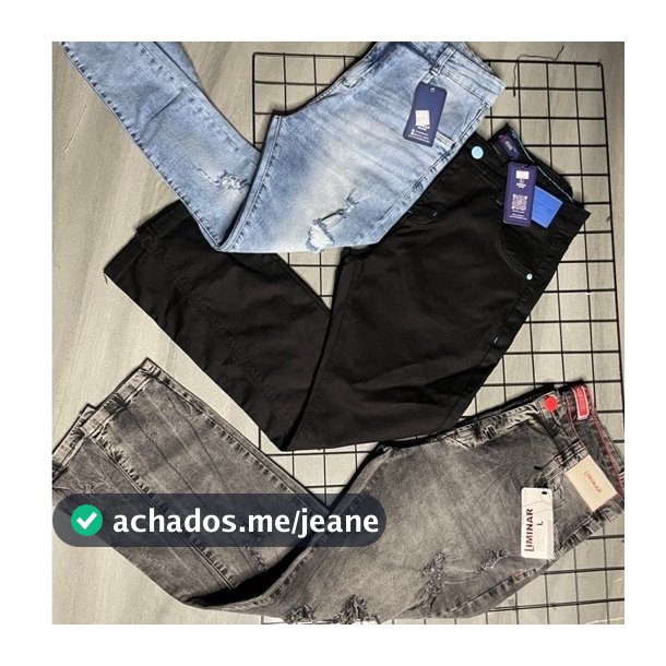 Calça jogador ORIGINAL ! preta lisa, cinza e azul claro
