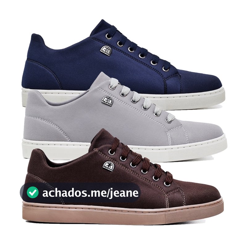 3 Pares de Tênis Polo Fran Sapatênis Masculino Casual Promoção London