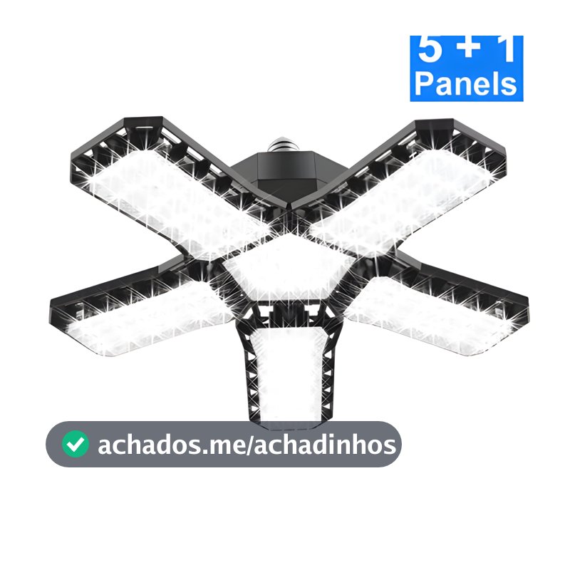 Lâmpada LED Deformável 5 Pétalas – Alta Iluminação e Versatilidade