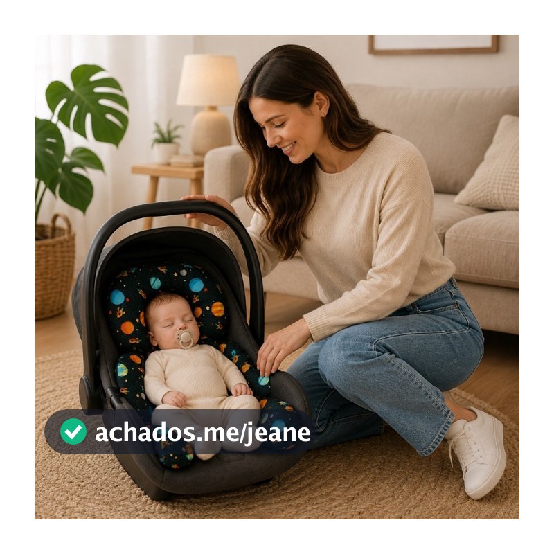 Almofada Para Bebê Conforto Universal - VARIAS ESTAMPAS