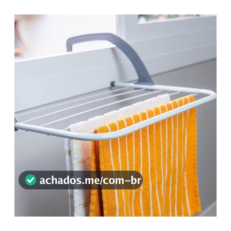 Varal Portátil Para Apartamento Secador De Roupas Prático e Retrátil Para Janela e Parede
