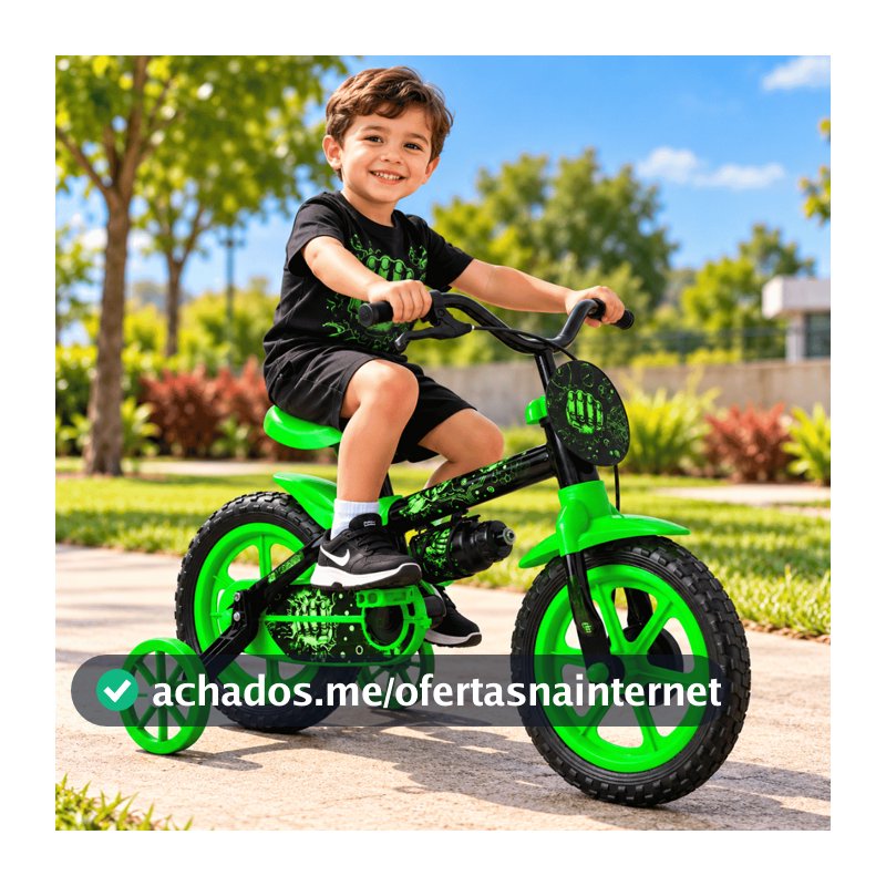 Bicicleta Infantil Aro 12 Completa com Rodinhas Cestinha e Rodinhas e Ideal para Crianças