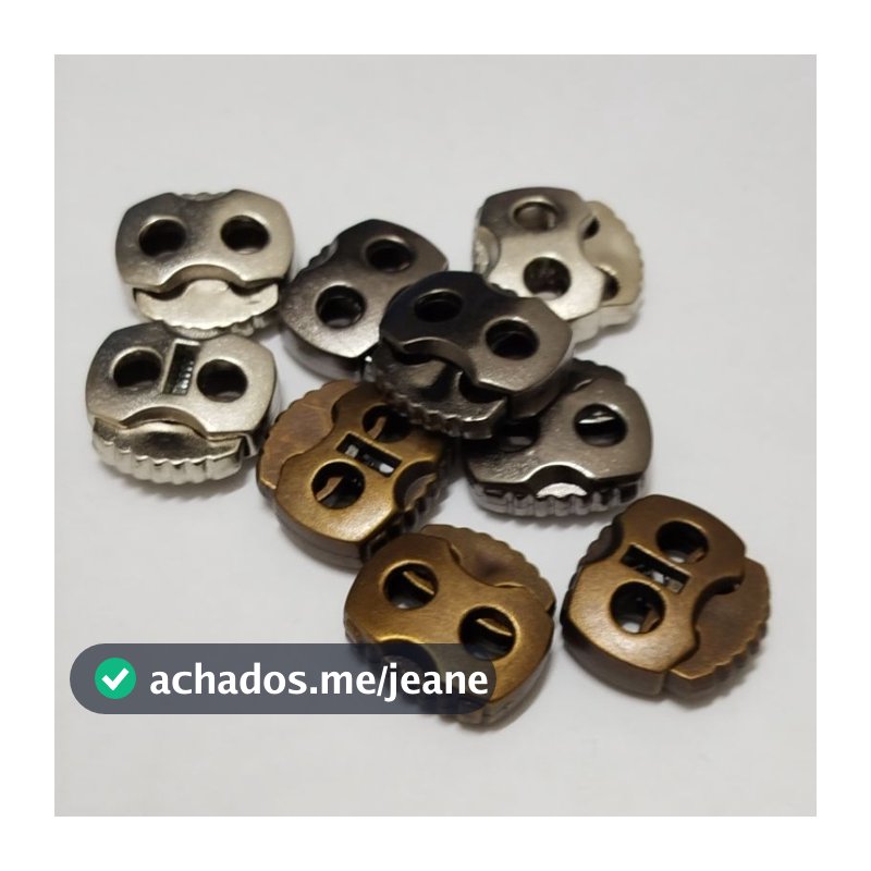 Terminal Ponteiras reguladoras para cordões, cadarços, elásticos e Roletes.Cód: cxPT 9/91/92