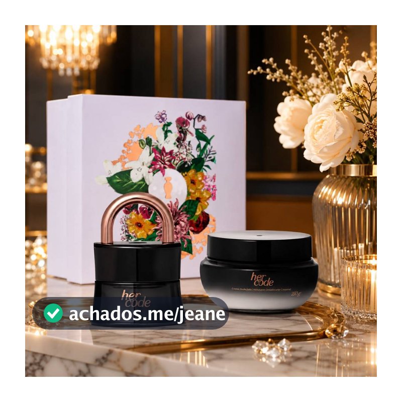 Kit Her Code Eau De Parfum Frasco Em Formato De Cadeado