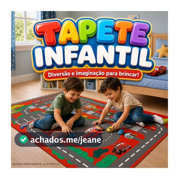 Tapete Infantil Menino Pista de Corrida Atividade Interativa Bebê Criança