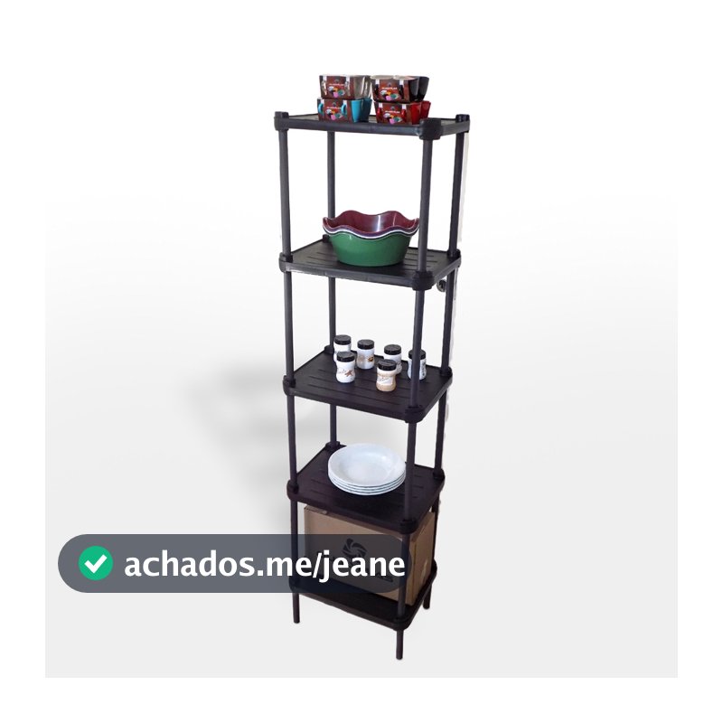Estante ORGANIZADORA multiuso modelo 5 prateleiras modular SUPER RESISTENTE
