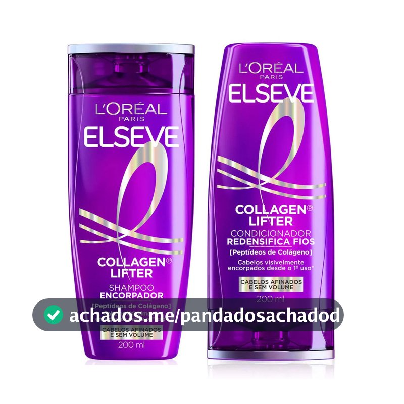 KIT ELSEVE SHAMPOO + CONDICIONADOR COLÁGENO LIFTER