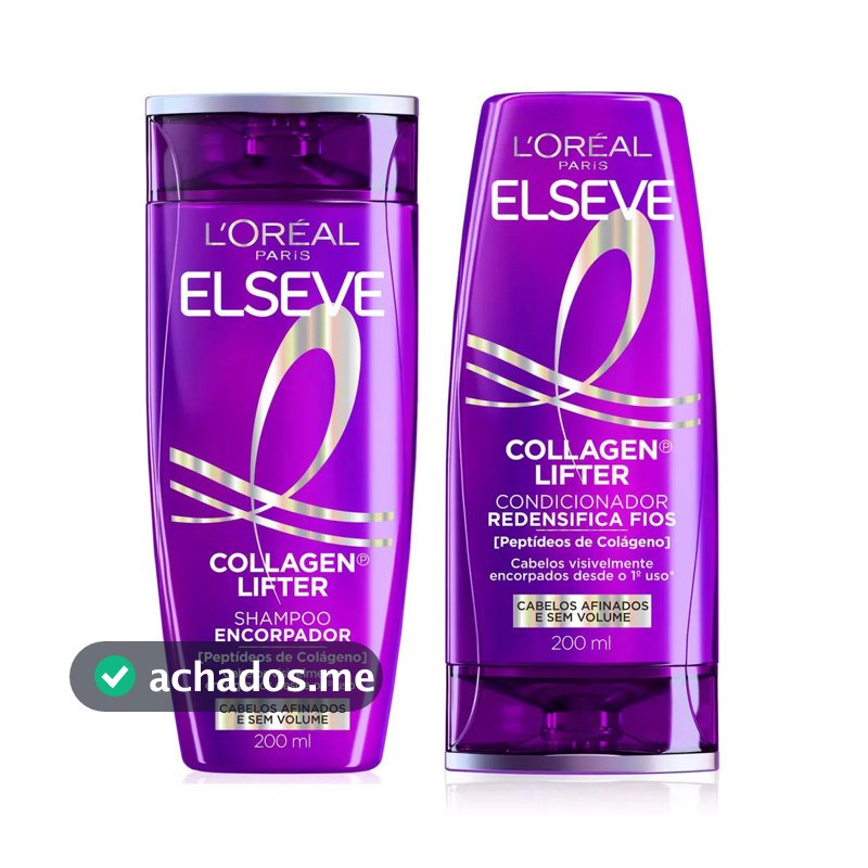 KIT ELSEVE SHAMPOO + CONDICIONADOR COLÁGENO LIFTER