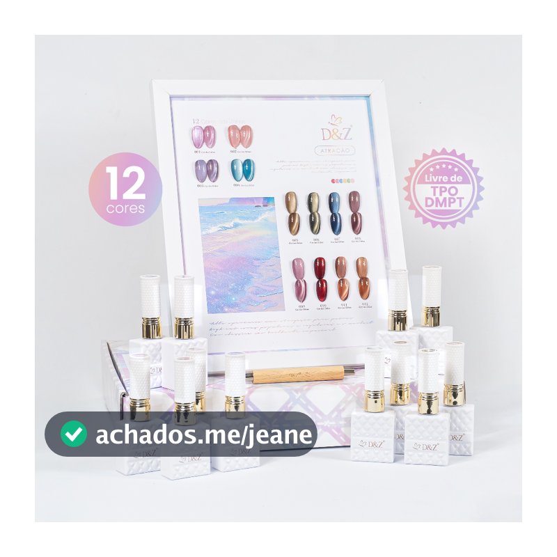 Coleção atração D&Z – 12 Cores Magnéticas