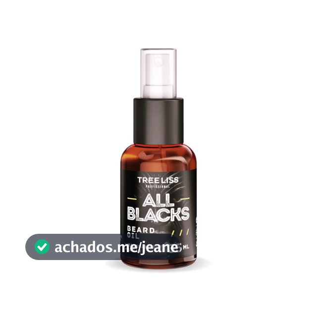 Óleo para Barba Barbearia All Blacks argan Treeliss - 35ML