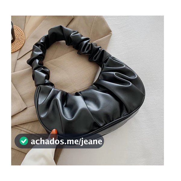 Sacos De Moda Nuvem Pregueada Mão Para Mulheres Couro Sólido Cor De Lazer Ombros
