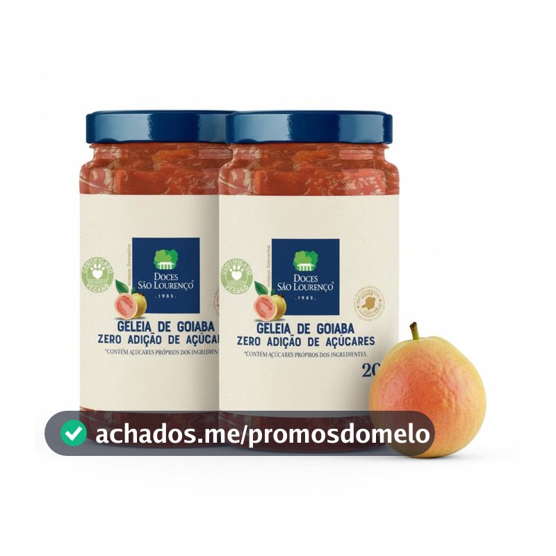 Kit c/ 2und Geleia Diet de Goiaba SAO LOURENCO 200g