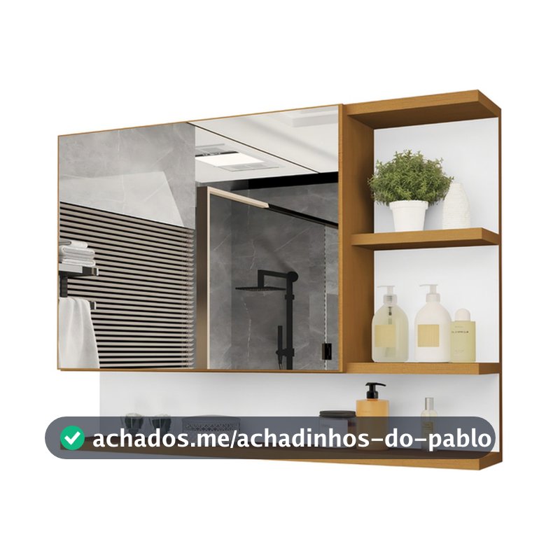 Promoção! Armário Espelheira com Porta Clepatra - VÁRIAS CORES