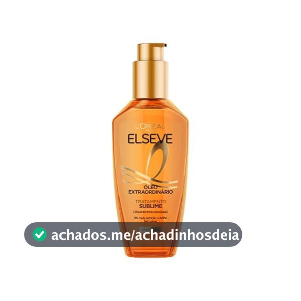 Óleo Finalizador Óleo Extraordinário, Anti Frizz, Protetor Térmico, L'Oréal Paris Elseve 100ml