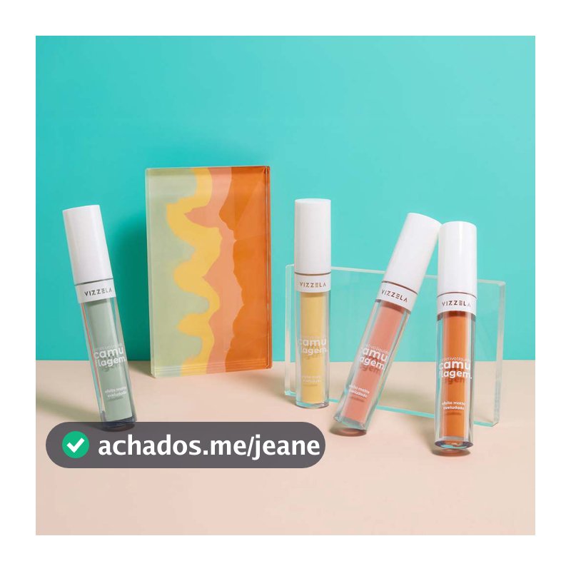 Corretivo Líquido Camuflagem Laranja Olheiras Azuladas Vegano Original Vizzela