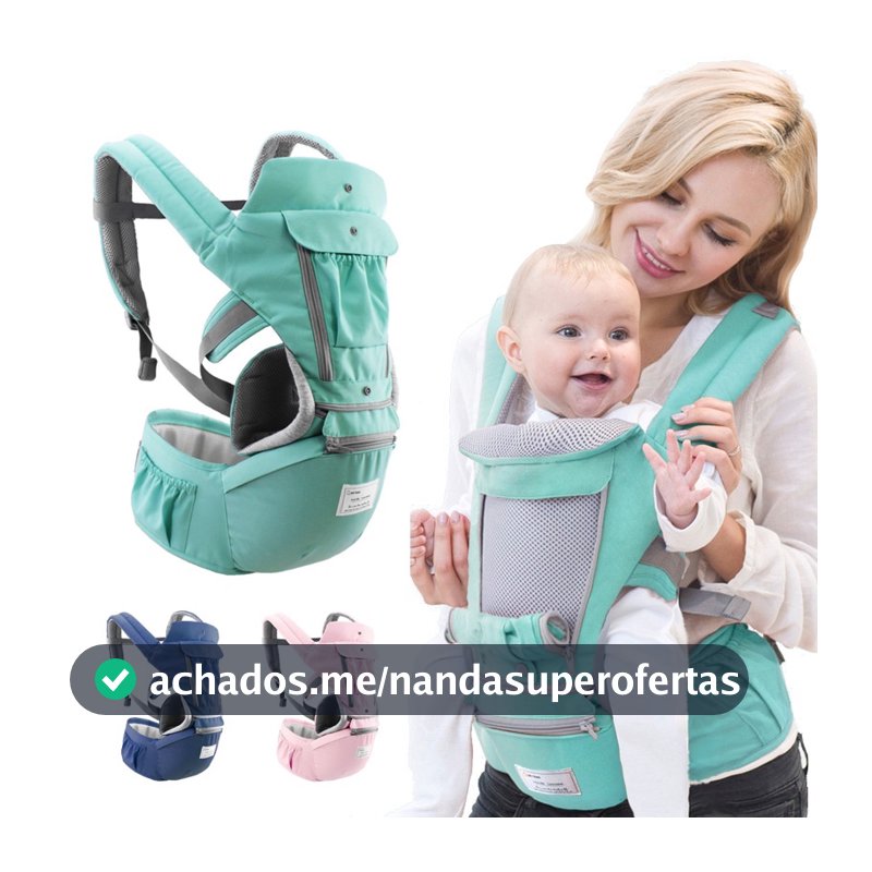 Mochila Canguru Maternidade Bebê Bolsa Carregar Conforto Suporte Costas Passeio ref: A6612