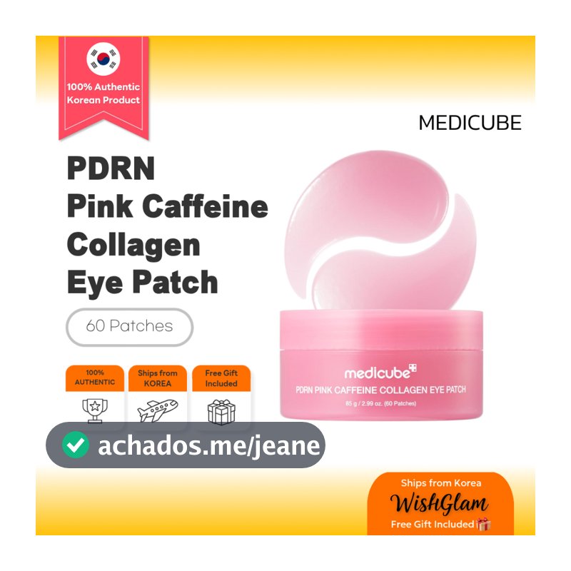 Medicube PDRN Pink Caffeine Collagen Eye Patch (60 Patches)