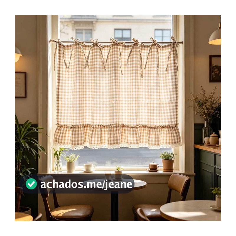 Cortina Clássica De Forno Buffalo Check Para Cozinha Saia Vintage Meia Janela Macrame Tab Top Light Filtragem Café Banhe