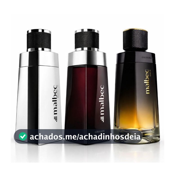 Kit 3 Perfumes Malbec Masculino Importado Aroma Marcante Essência  Alta Fixação Projeção Duradoura