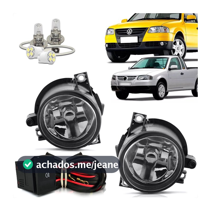 Kit Farol Milha Neblina Vw Volkswagen Gol Geração G4