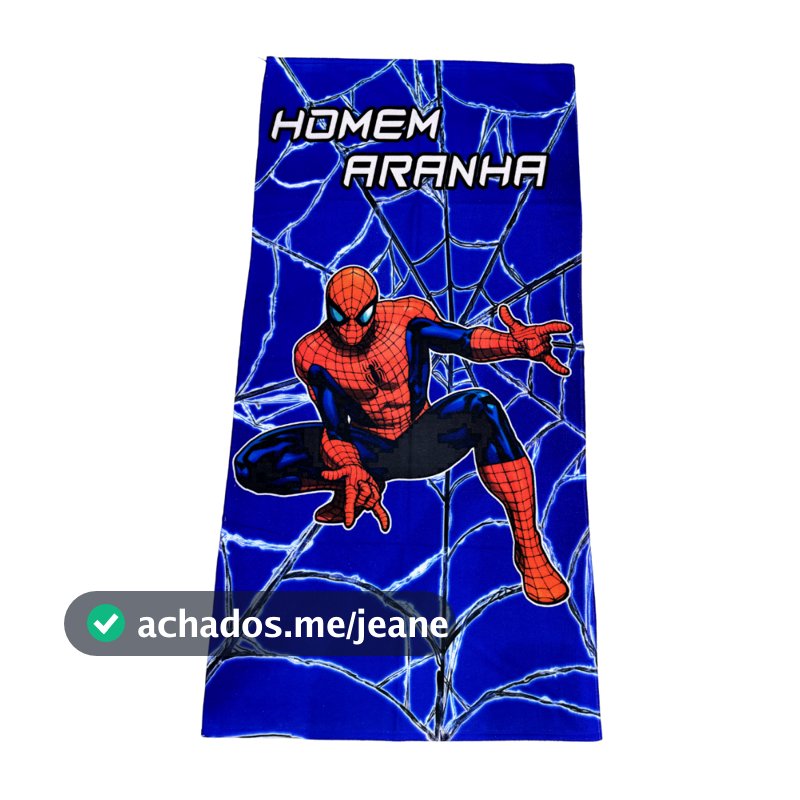 Toalha Infantil Banho Praia Algodão Grande Homem Aranha